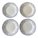 Service of 4 flat plates earthenware Creil and Montereau labrador – Mo
