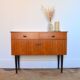 Console / Bedside feet compass vintage 1950s