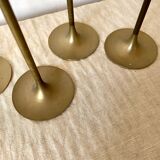 Series of brass candle holders
