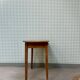 Bureau, table d’appoint en hêtre, restauré