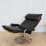 Leather ottoman chair