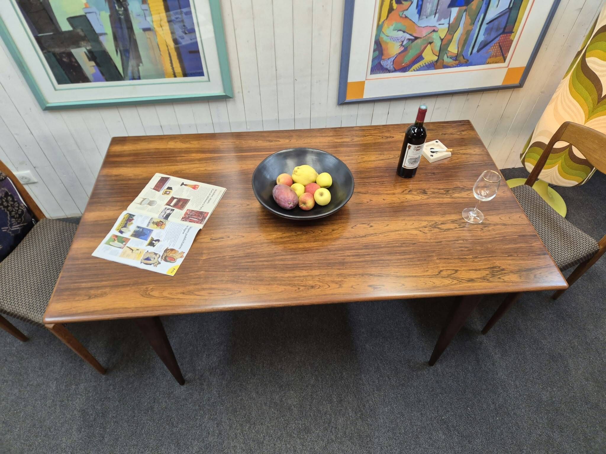 Scandinavian rosewood table malora