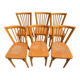 Lot de 6 chaises vintage en bois – Baumann