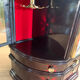 Jewelry cabinet with clock