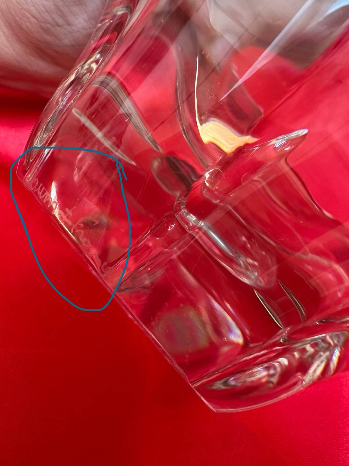 DAUM pocket emptier - Antique crystal