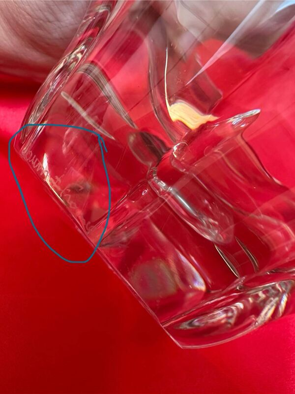 Vide poche Daum en cristal ancien