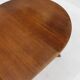 Vintage Danish round extendable dining table teak 1960s Gudme