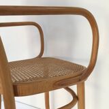 Bentwood and cane armchair