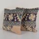 Set of 2 vintage Turkish cushion covers 38x38 cm
