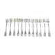 12 forks with cake christofle model shell