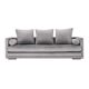 Sofa kopenhaga silver velour, scandinavian design