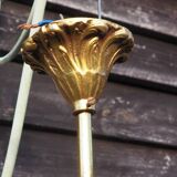 French Vintage Louis XV Style Bronze Candlestick & Sconce Set