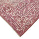 Tapis de laine rose fait main oriental unique 1980s