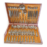 Ménagère ancienne 49 pièces en métal argenté