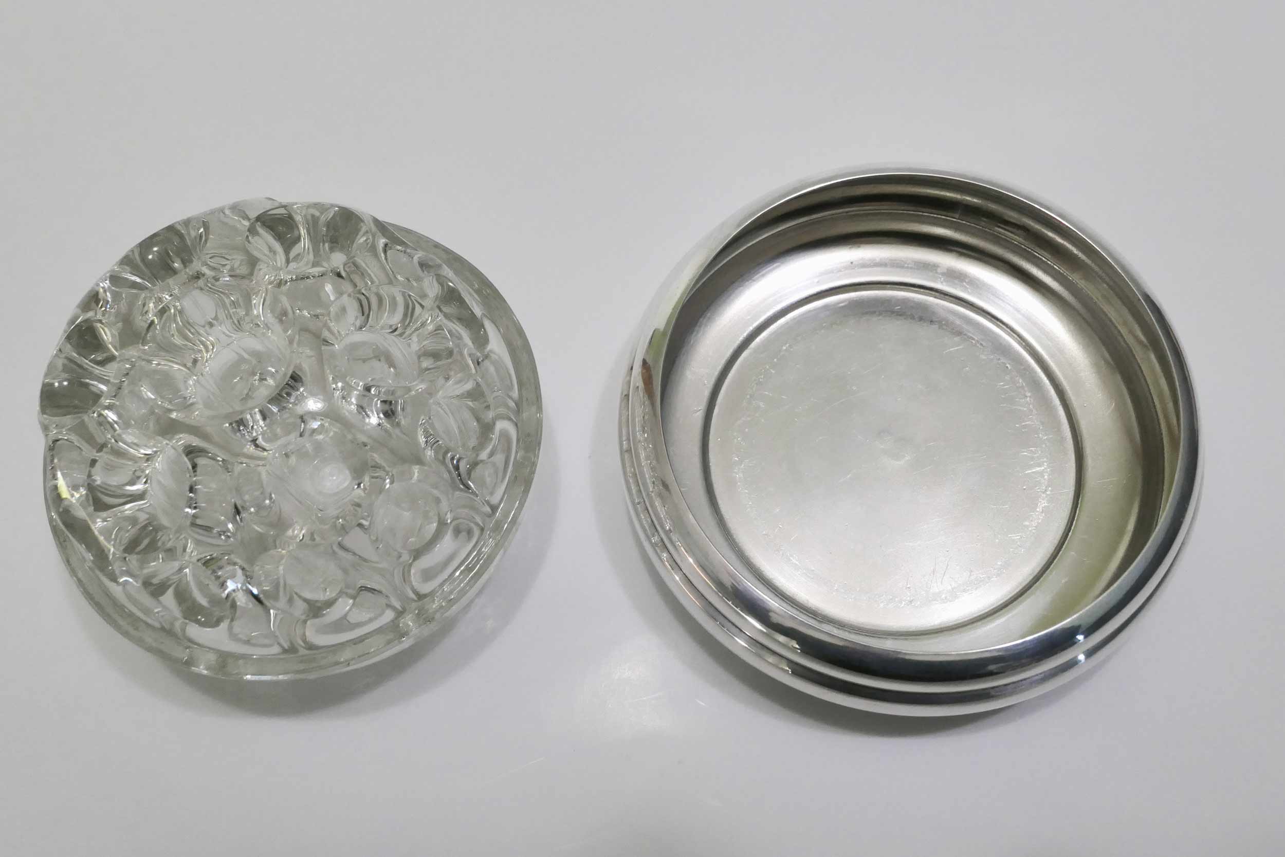 Pique flowers or wears silver metal pen Christofle Gallia
