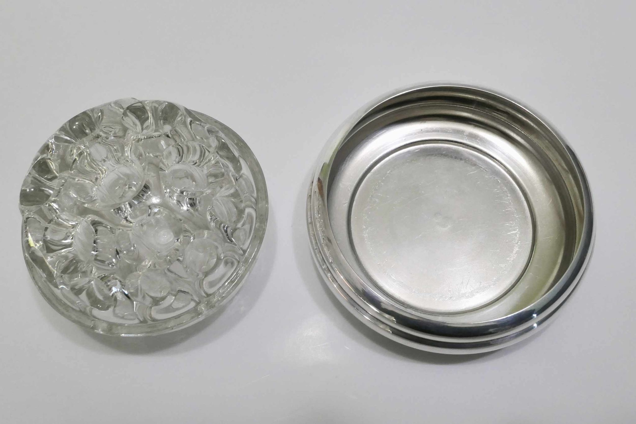 Pique flowers or wears silver metal pen Christofle Gallia