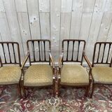 Paire de fauteuils et paire de chaises anglaises