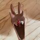 Wooden goat trophy