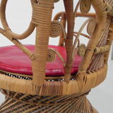 Emmanuelle chair, bamboo peacock throne