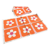 Lot de six set de table , années 70