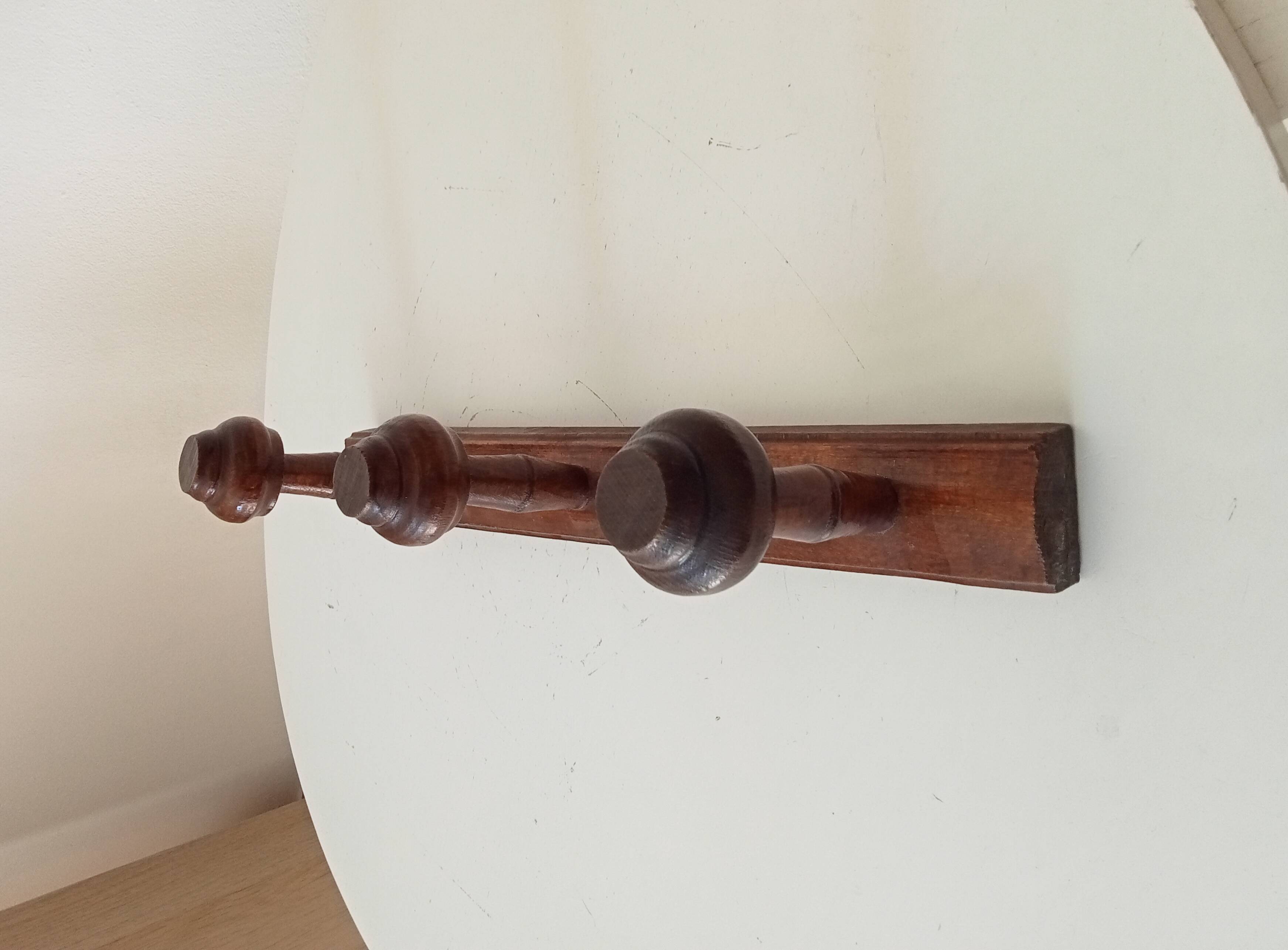 Rustic vintage coat rack