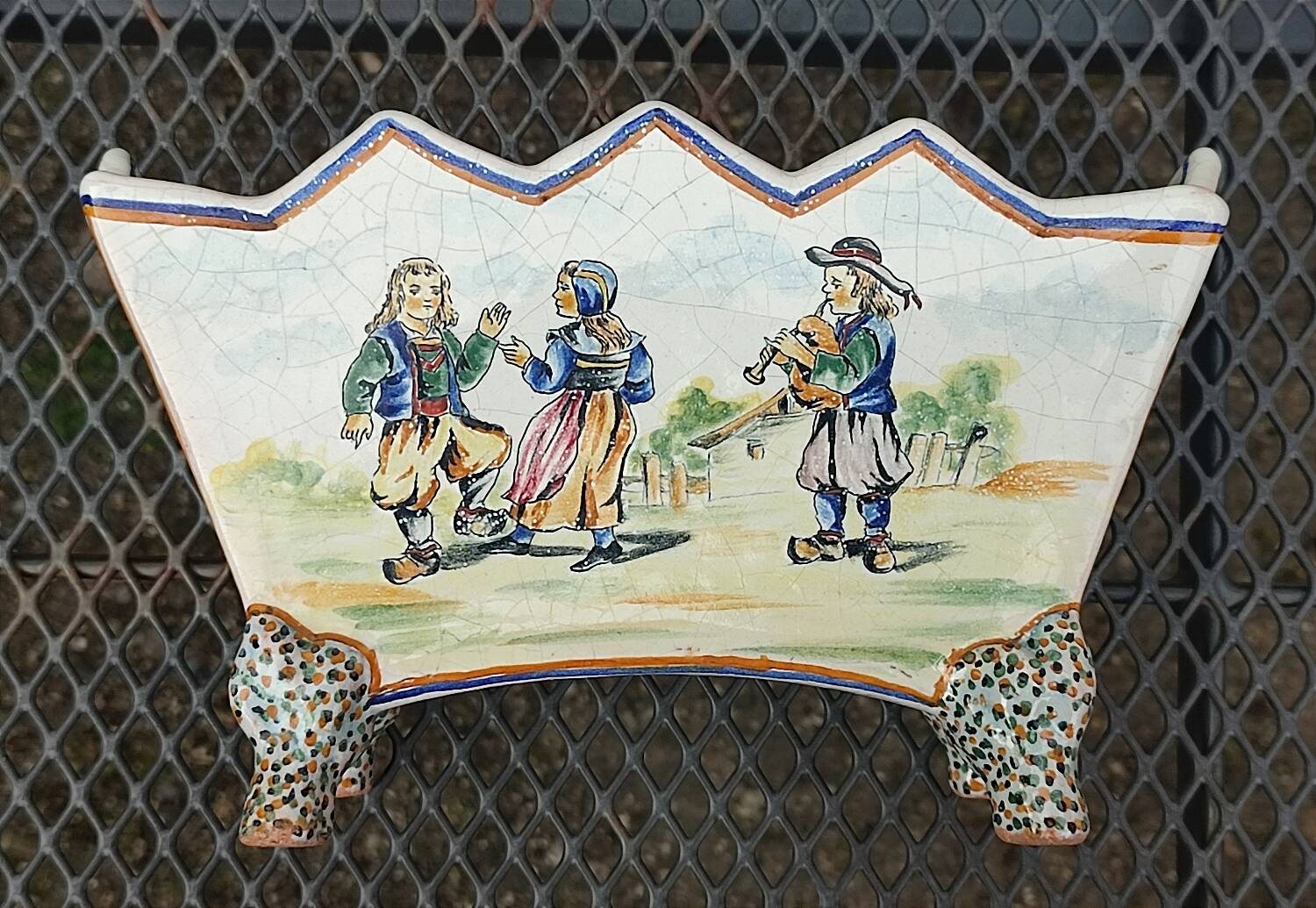 Fan planter - Malicorne 19th century - Pouplard Béatrix