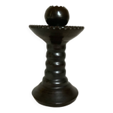 Bougeoir glaçure marron