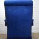 Blue velvet armchair