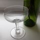 Lot of 6 mismatched crystal champagne glasses early 20th century
