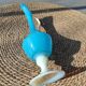 Murano blue opaline carafe vase