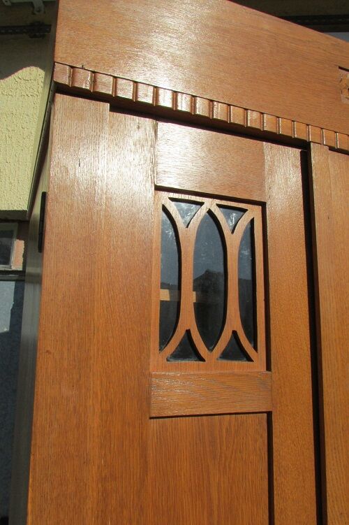 1950s oak wardrobe