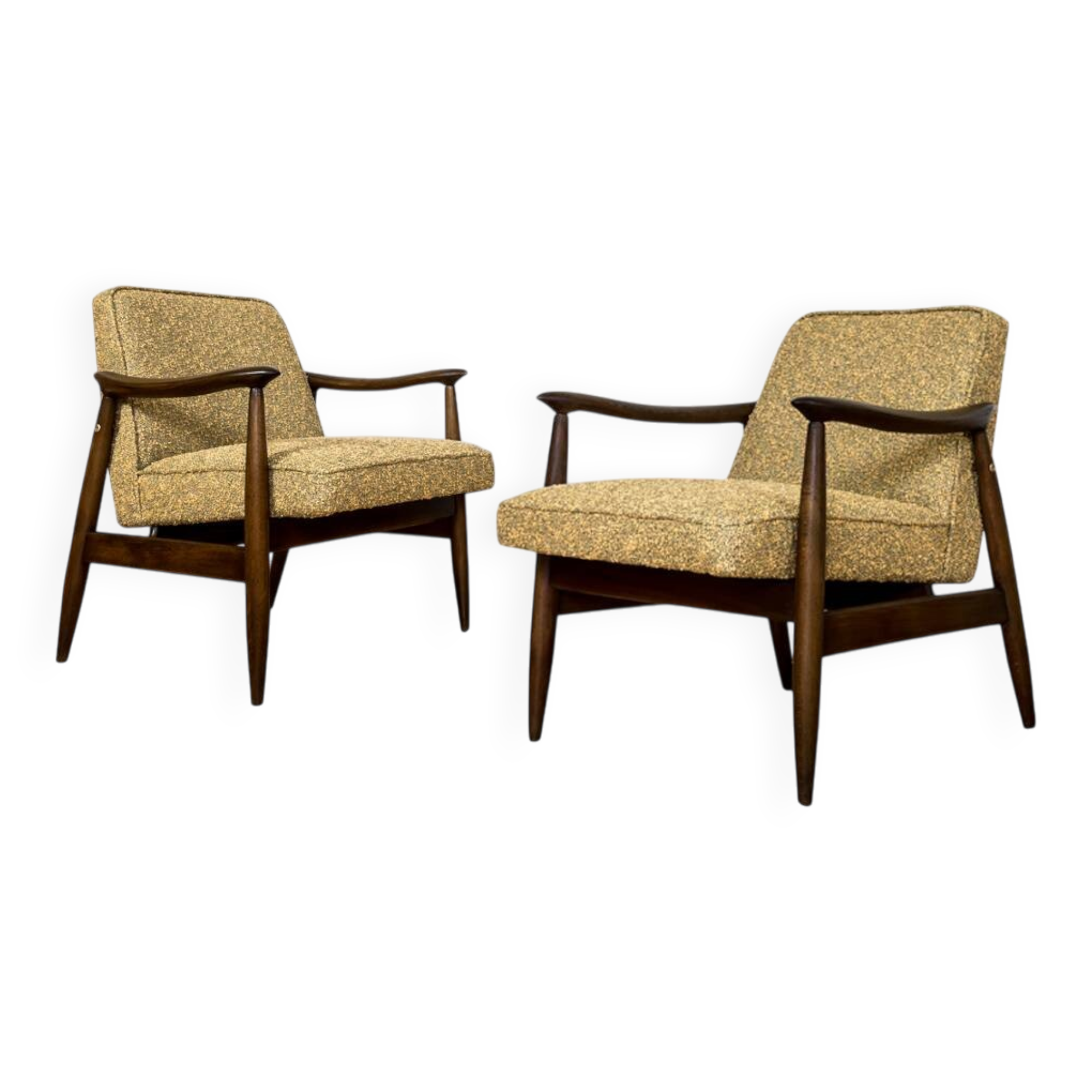 Paire de fauteuils par Juliusz Kędziorek, Pologne années 60