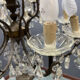 Vintage Bronze & Crystal Chandelier, 15 Lights, 1950s
