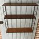 String shelf in wood and iron