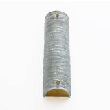 Pair of Barovier & Toso Art Deco Brass and Aquamarine Murano Glass Sconces