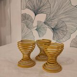 Vintage coquetier spring scoubidou year 70