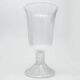 Cora vase, mid-century modern, transparent glass, Ząbkowice, Poland, 1970s