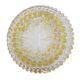 Vintage glass cake plate walther glass bubbles embossed