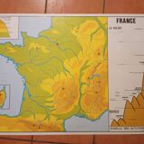 School map: water n°9 / france relief n°10
