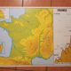 School map: water n°9 / france relief n°10