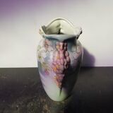 K&G Luneville ceramic vase with vintage flower decor