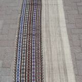 Tapis de table turc kilim 72x227