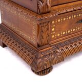 Unique Moorish style bookcase, circa 1870.