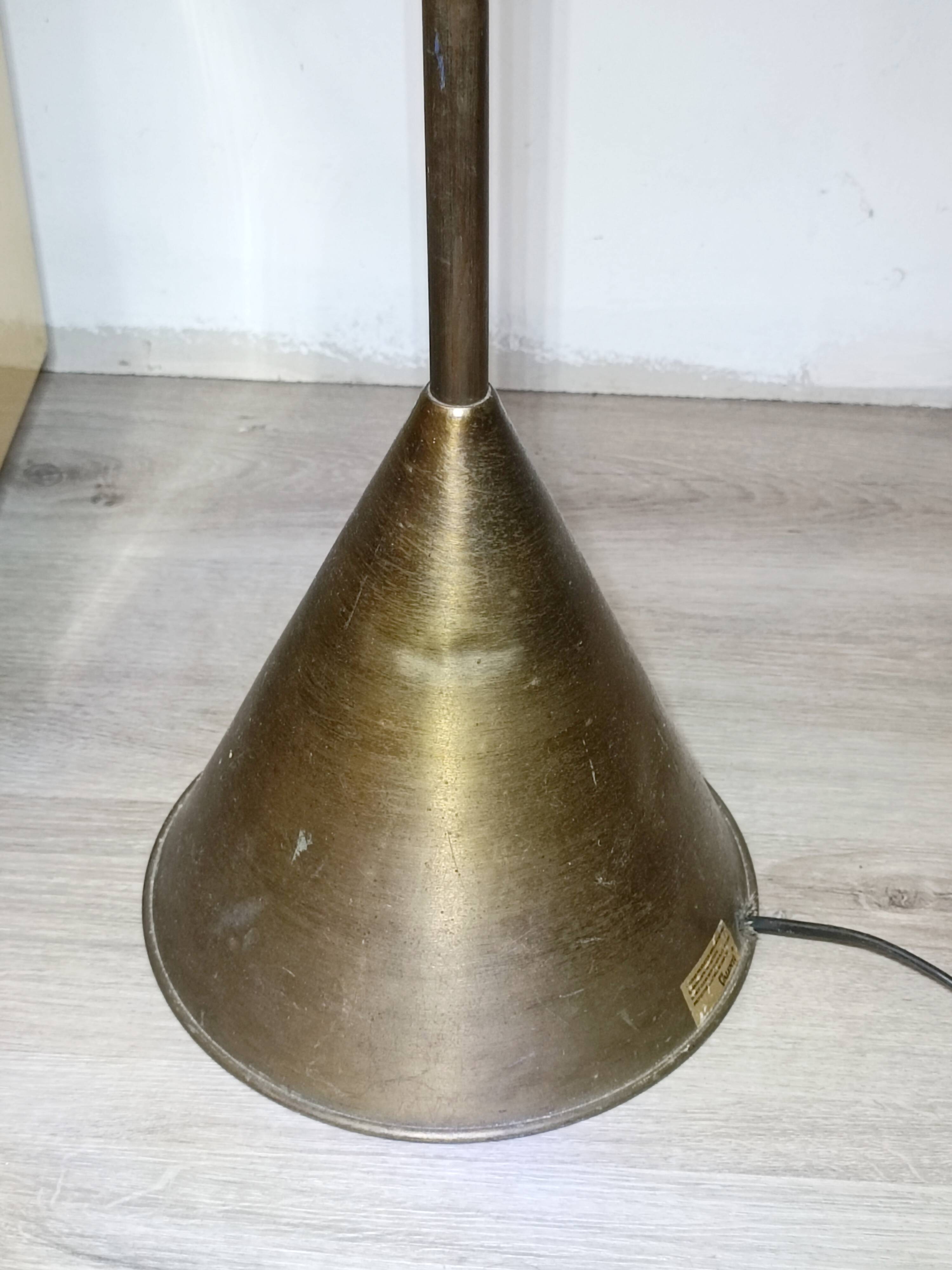 Brass Floor Lamp by Jacques Adnet for Valenti 1960s
