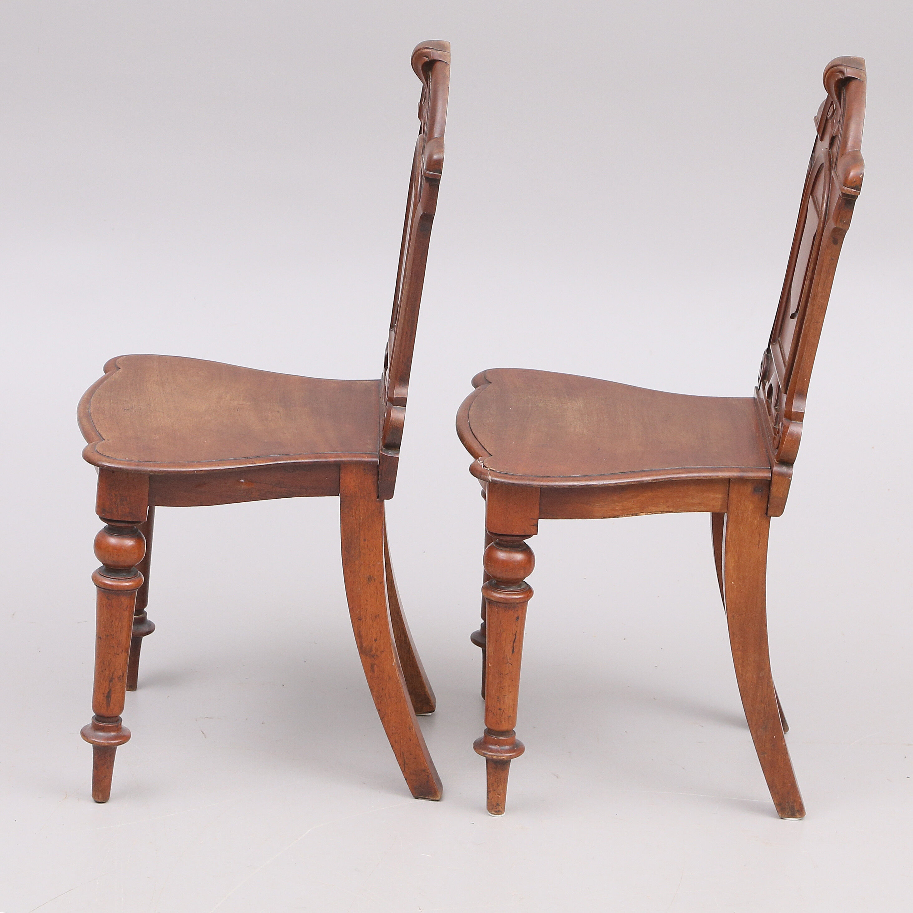 Pair of chairs from the 19th century Renaissance