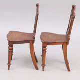 Paire de chaise du 19e siècle Renaissance
