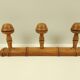 Hook 3 wooden hooks 35 cm