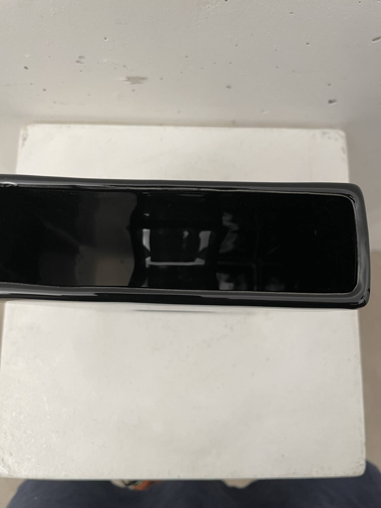 Ceramic geometric vase 1980