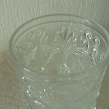 Violet vase in cut crystal Charles X period 19th