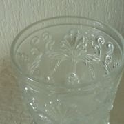 Cut crystal violet vase from the Charles X period, 19th century.